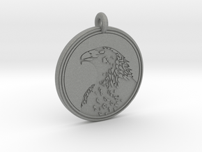 Golden Eagle Animal Totem Pendant in Gray PA12