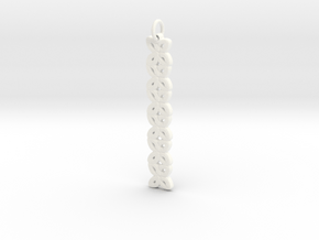 Kisses Pendant in White Processed Versatile Plastic