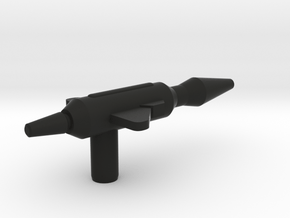 Finned Laser Gun in Black Premium Versatile Plastic
