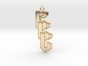 Triple C Chainbreakers Pendant in 14k Gold Plated Brass