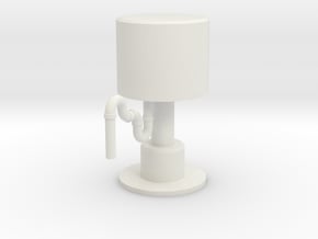 OO/HO Water Tower 1 in White Natural Versatile Plastic