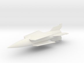 (1:144) V-2 Rakete mit Doppeldeckerflügel in White Natural Versatile Plastic