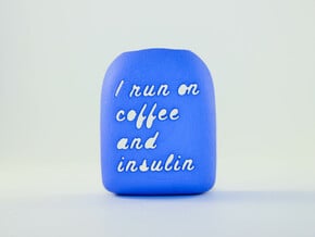 Coffee and Insulin - Omnipod Pod Cover in Blue Processed Versatile Plastic