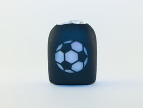 Soccer Ball - Omnipod Pod Cover in Black Natural Versatile Plastic
