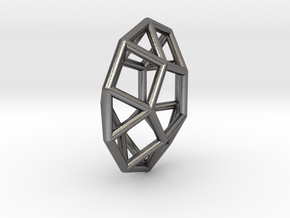 0803 J30 Pentagonal Orthobicupola (a=1cm) #1 in Polished Nickel Steel
