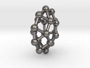 0805 J30 Pentagonal Orthobicupola (a=1cm) #3 in Polished Nickel Steel