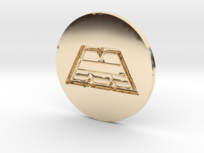 M-Tron coin in 14K Yellow Gold