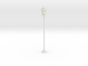 Street/Urban Lamp Post in White Natural Versatile Plastic: 1:87 - HO