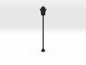Street/Urban Lamp Post in Black Natural Versatile Plastic: 1:64 - S