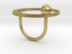 Minimal Saturn Ring in Natural Brass: 4.5 / 47.75
