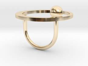Minimal Saturn Ring in 14K Yellow Gold: 4.5 / 47.75