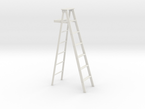 1 to 24 scale bulked up step ladder in White Natural Versatile Plastic