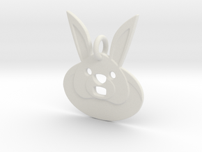 Rabbit Hole Pendant in White Natural Versatile Plastic