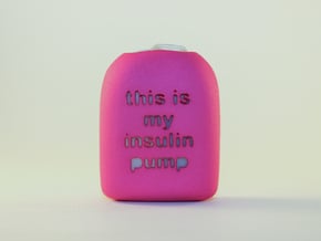 This is my Pump - Omnipod Pod Cover in Pink Processed Versatile Plastic