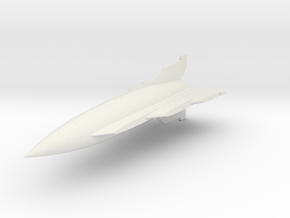 (1:144) Gleiter A-4 "Staggered Delta" in White Natural Versatile Plastic