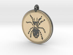 Tarantula Animal Totem Pendant in Glossy Full Color Sandstone