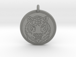 Tiger Animal Totem Pendant 2 in Gray PA12