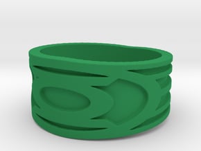 Green lantern Ring  in Green Processed Versatile Plastic: 11 / 64