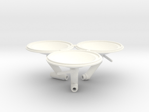 Funnel caps for Retro Euro Bulk Tanker in White Processed Versatile Plastic
