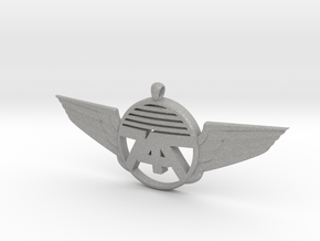 747 Wings Necklace in Aluminum