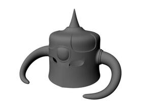 Death Dealer's Helmet for Minimate in White Processed Versatile Plastic