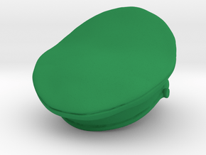 Officer's Military Hat in Green Processed Versatile Plastic: Large