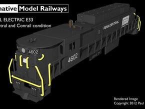 NE3304 N scale E33 loco - Penn Central / Conrail in Tan Fine Detail Plastic