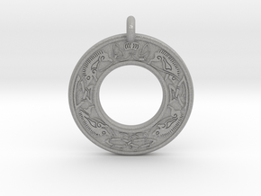 Cerridwen Celtic Goddess Annulus Donut Pendant in Aluminum