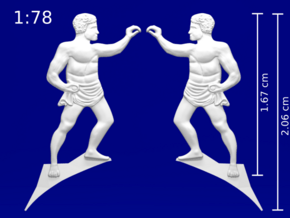 1:78 HMS Victory Stern Figurines in Tan Fine Detail Plastic