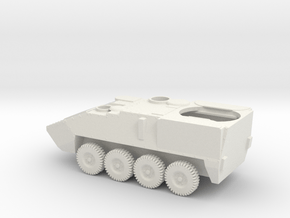 1/100 Scale Stryker Mortar Carrier in White Natural Versatile Plastic