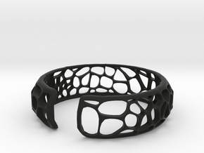 coral Cuff in Black Premium Versatile Plastic