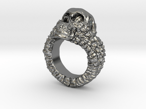 Skull Ring in Polished Silver: 6.5 / 52.75