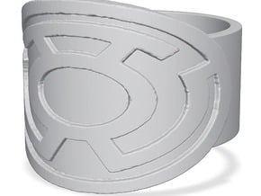 Sinestro Ring  in Tan Fine Detail Plastic