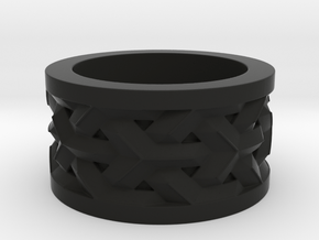 woven ring in Black Natural Versatile Plastic: 10 / 61.5
