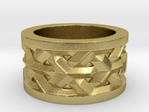 woven ring in Natural Brass: 5 / 49