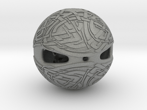 Celtic Knotwork Mythical Sphere Colored in Gray PA12