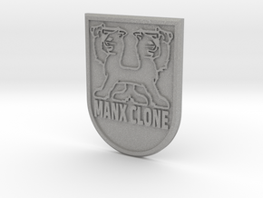 "MANX CLONE" front badge in Aluminum