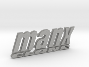 "MANX CLONE" rear badge. in Aluminum