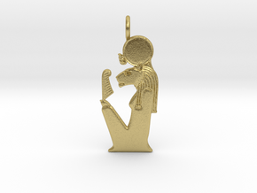 Tefnut amulet in Natural Brass