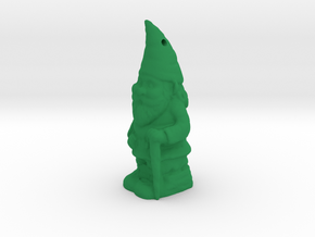 Geocache Petling Gnome in Green Processed Versatile Plastic