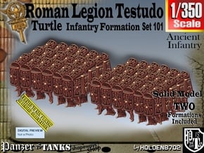 1/350 Roman Testudo set101 in Tan Fine Detail Plastic