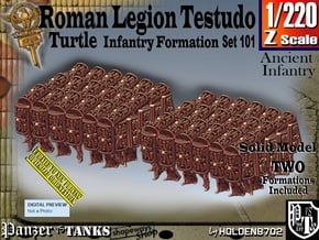 1/220 Roman Testudo set101 in Smoothest Fine Detail Plastic