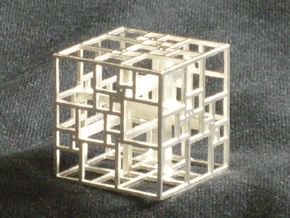 Triple SPSS Cube 28-408 (small) in Natural Silver