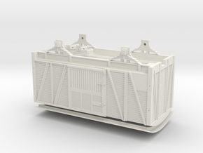 SAR 'O' scale DWF waggon in White Natural Versatile Plastic
