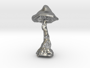Mushroom in Natural Silver