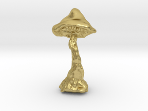 Mushroom in Natural Brass