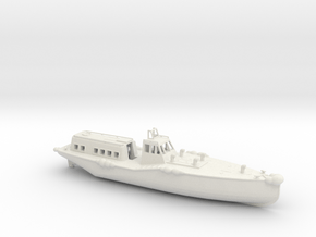 1/96 Scale IJN 15 Meter Boat in White Natural Versatile Plastic