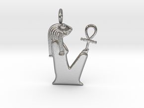 Heqet amulet in Natural Silver