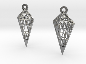 PSRMBH Earrings in Natural Silver