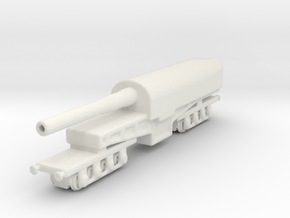 canon de 274 mm mle 1893 1/285 railway artillery  in White Natural Versatile Plastic